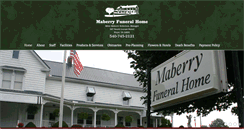 Desktop Screenshot of mayberryfuneralhome.com