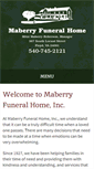 Mobile Screenshot of mayberryfuneralhome.com